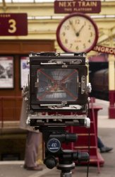 Keighley Station with Ebony.jpg
